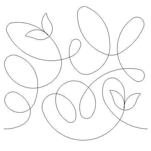 an apple with leaves on it is shown in the shape of a line art work