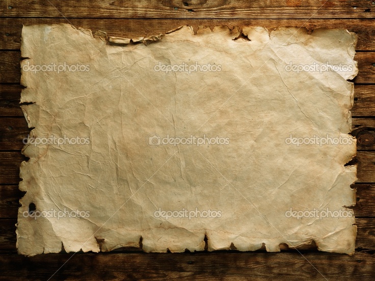 an old piece of paper on a wooden background with space for text or image stock photo 689782