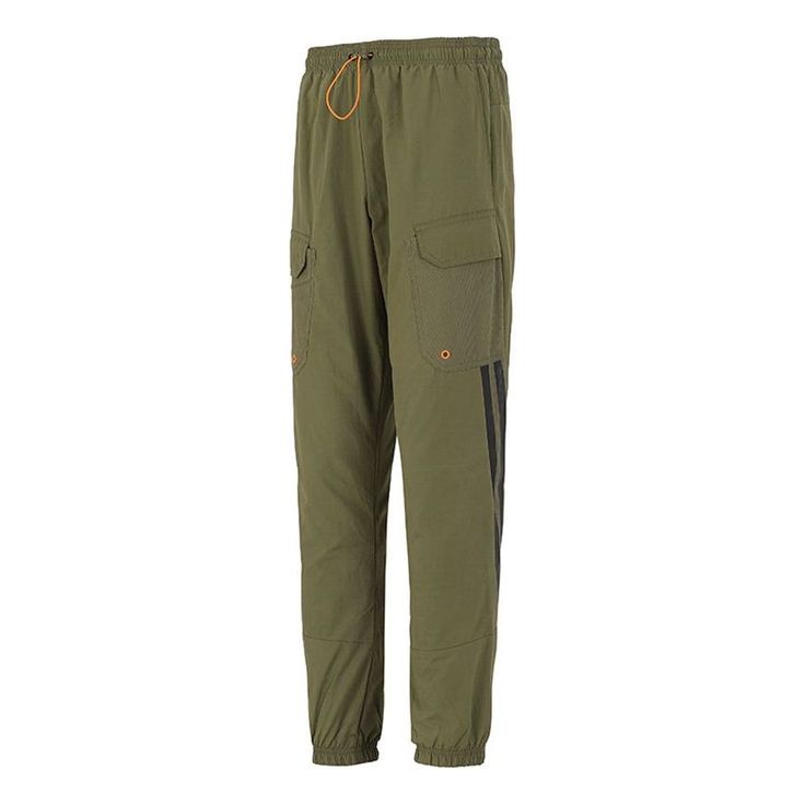 Men's adidas Side Pocket Bundle Feet Sports Pants/Trousers/Joggers Military Green H65368 (Stripe/Sports Trousers) Adidas Sportswear Bottoms For Jogging, Adidas Sportswear Jogging Bottoms, Adidas Athleisure Sweatpants With Pockets, Adidas Sporty Sweatpants With Pockets, Adidas Sportswear Sweatpants With Pockets, Adidas Green Bottoms For Streetwear, Green Sportswear Bottoms With Three Stripes, Adidas Sweatpants With Elastic Waistband, Green Athleisure Cargo Pants For Sports