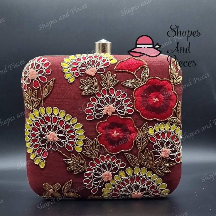 The perfect accessory to complement any partywear dress. Partywear Dresses, Floral Clutches, Detail Shop, Elevate Your Style, Pink Bag, Wallet Case, Flask, Your Style, Bags Handbags