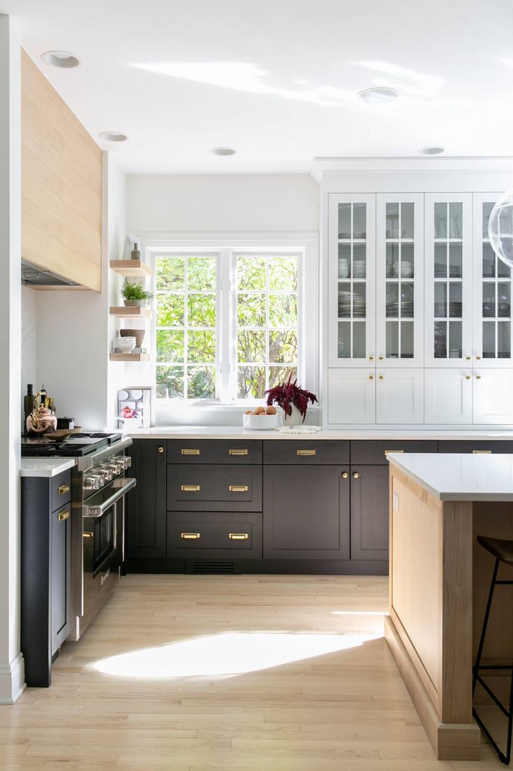 the kitchen is clean and ready for us to use in its new owner's home