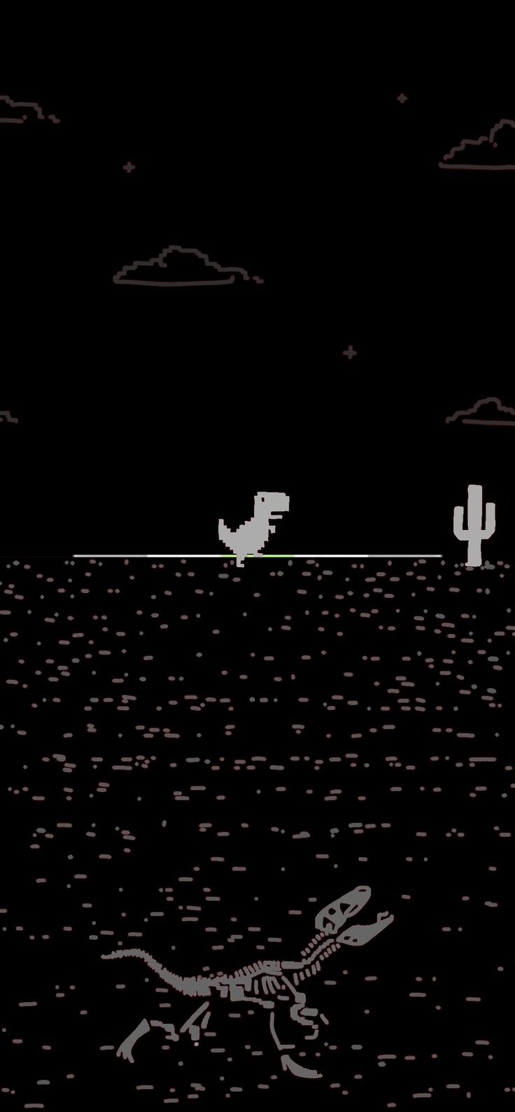 an old computer game with dinosaurs running in the water and two birds flying over them