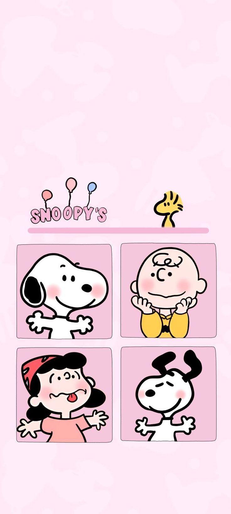 snoop and friends wallpaper with pink background