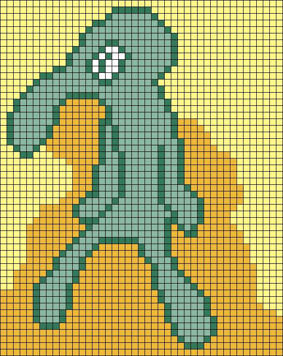 an image of a pixellated character in the form of a man on a skateboard