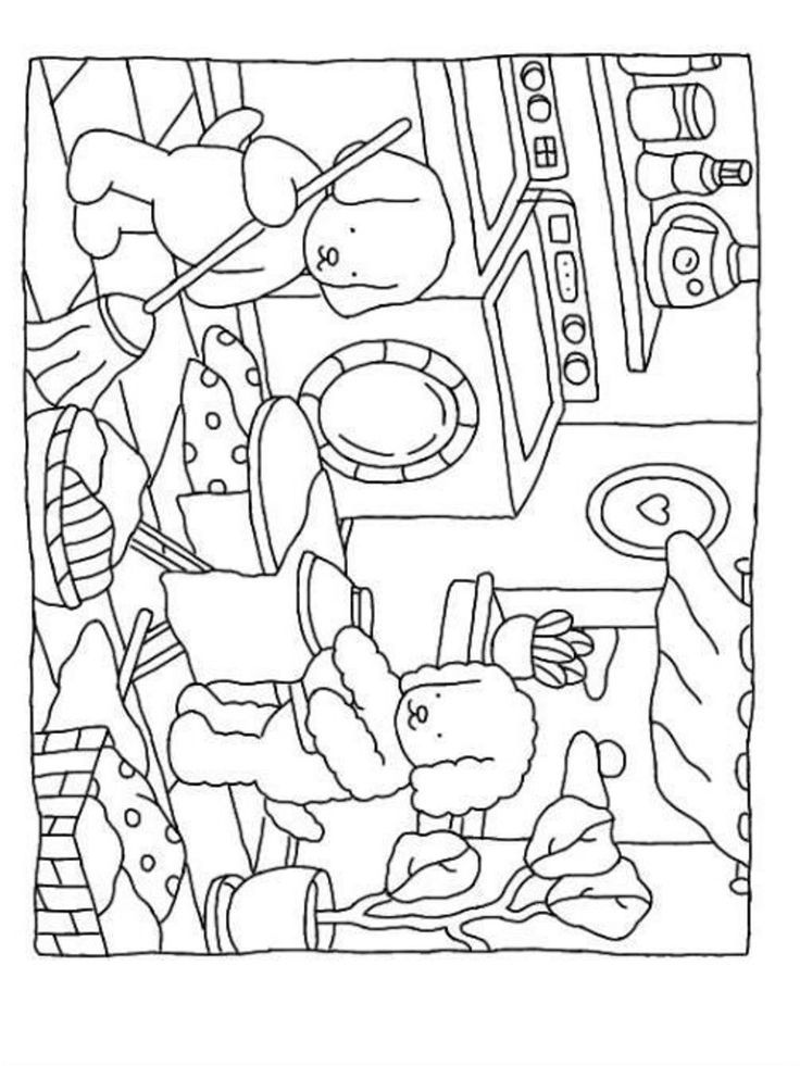 a coloring page with an image of food