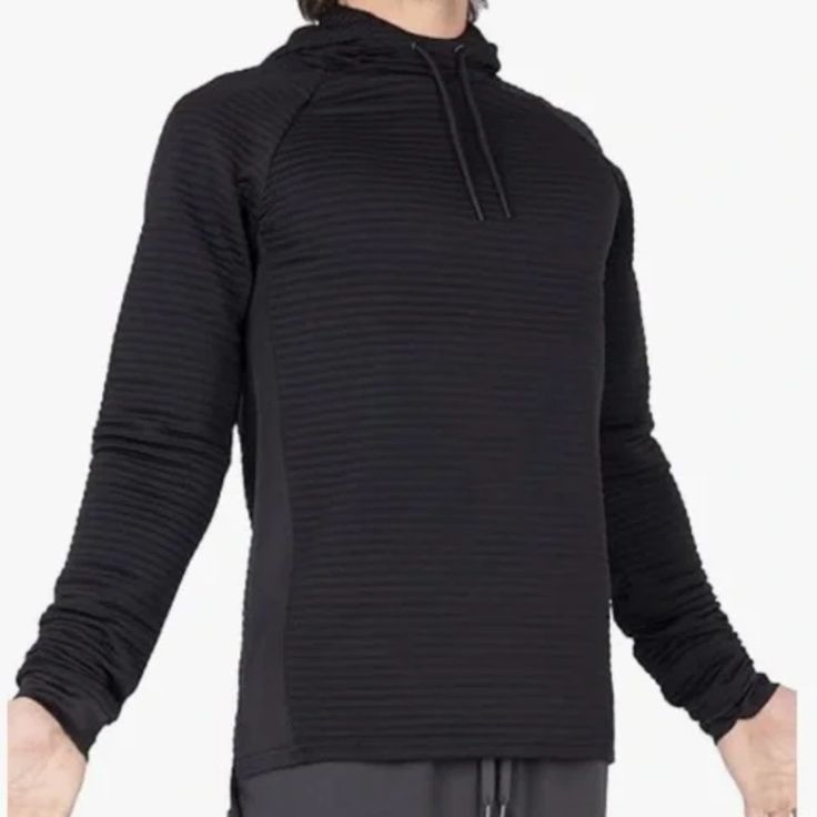 The Sweatshirt Does Not Bunch Up While On The Yoga Mat. The Poly/Spandex Blend Gives The Hoodie A Soft Hand-Feel While Wearing And Premium Fabrics Ensure These Will Last And Keep Up With You While Exercising. No Flashy Branding, So This Hoodie Can Be Worn To The Office As A Clean Comfortable Top, And Then Double As An Athletic Wear Sweatshirt That Can Be Used In The Yoga Studio. Design Features: * Casual Hoodie Features A Functional Hood That Will Not Come Off In The Wind With Drawstrings Used T Black Sweat-resistant Sweatshirt For Workout, Black Hooded T-shirt For Sports, Hooded Washed Black Sweatshirt With Pockets, Black Workout Sweatshirt With Double-lined Hood, Functional Black Sweatshirt With Double-lined Hood, Yoga Sweatshirt, Guess Shirt, Boss Shirts, Athletic Sweatshirts