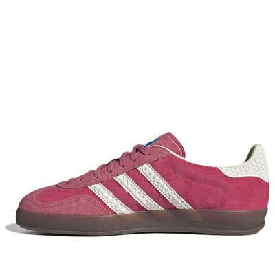 adidas Gazelle Indoor 'Pink Cloud White' IF1809 Casual Sneakers With Pink Accents For Streetwear, Pink Adidas Athleisure Sneakers, Adidas Pink Athleisure Sneakers, Sporty Sneakers With Pink Accents For Sports, Pink Adidas Lace-up Sneakers, Pink Adidas Sneakers With Three Stripes, Adidas Pink Sneakers With Three Stripes, Pink Low-top Sneakers With Three Stripes, Pink Low-top Sneakers With Three Stripes Branding