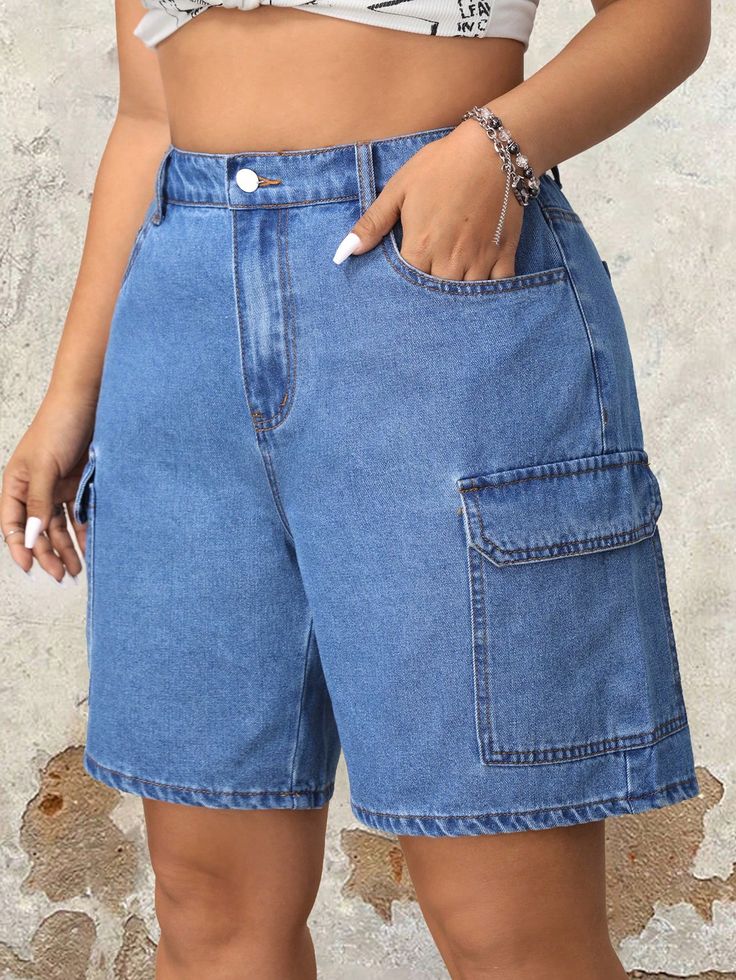 Cute Outfits For Summer For Women, Classy Short Dresses, Lifestyle Dresses, Casual Chic Outfits, Casual Denim Shorts, Moda Denim, 2piece Outfits, Chic Dress Classy, Shorts Plus Size