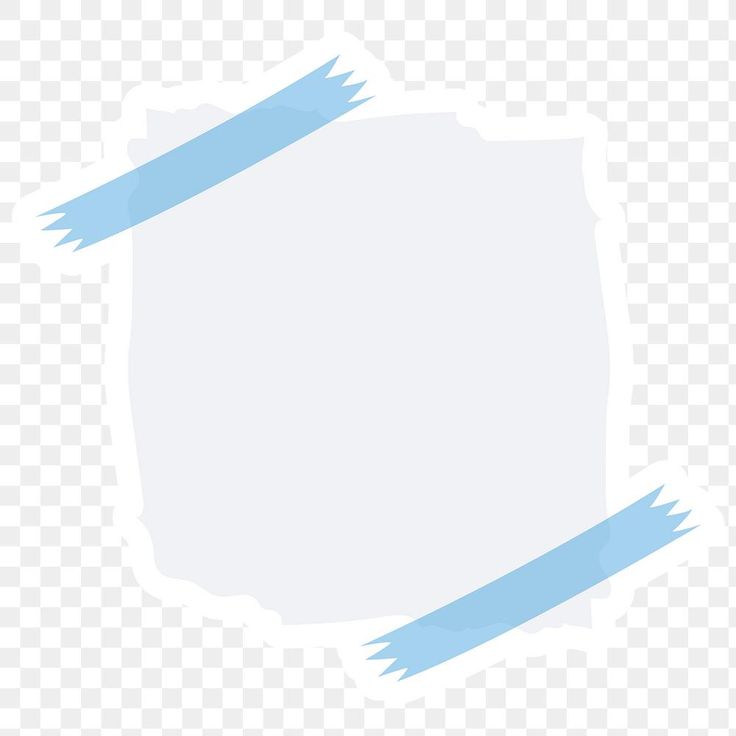 a white paper with blue tape on it clip art png, transparent and transparent background