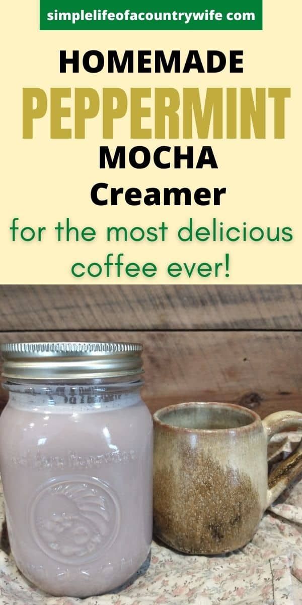 homemade peppermint mocha creamer for the most delicious coffee ever