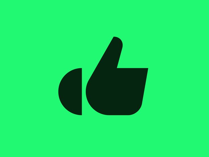 a black and green logo with the letter d in it's middle finger up