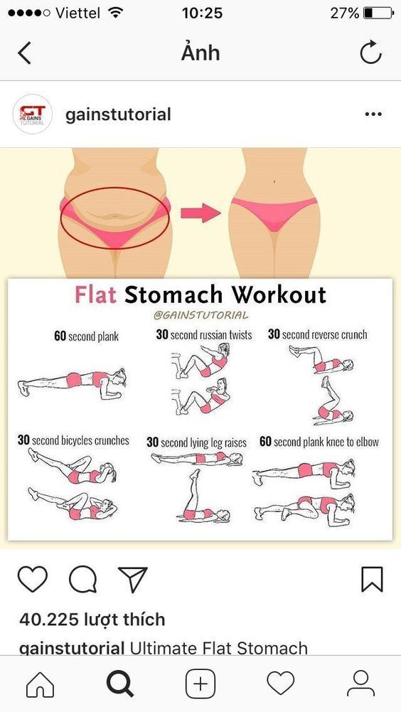 an app showing how to do the flat stomach workout