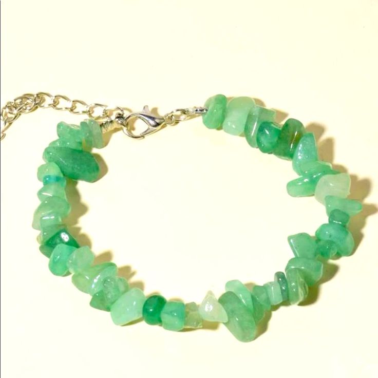 Natural Healing Crystal Bracelet Aventurine Casual Aventurine Jewelry For Gifts, Casual Gemstone Bracelet Jewelry, Casual Jade Jewelry With Natural Stones, Casual Adjustable Aventurine Beaded Bracelets, Casual Adjustable Aventurine Bracelets, Adjustable Green Mineral Crystal Jewelry, Casual Green Gemstone Bead Jewelry, Casual Green Gemstone Beads Jewelry, Adjustable Turquoise Aventurine Jewelry