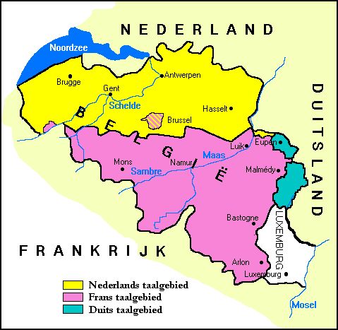 a map showing the major towns and rivers in germany, including nederland or frankfurt