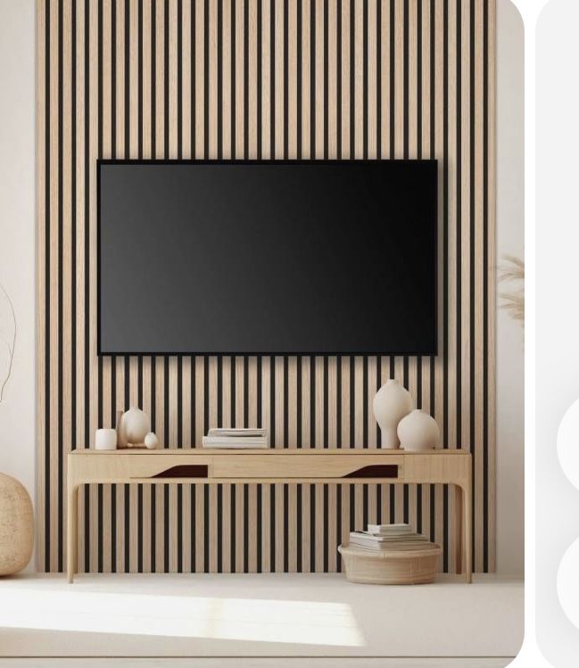 Deco Salon, Tv Design, Slat Wall, Salon Decor, Home Cinemas, Home Staging, Future House, Home Deco, Home Projects