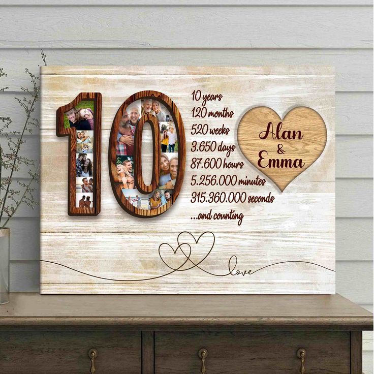 10 Year Anniversary Ideas Personalized Gift For Him 10 Year Anniversary Ideas, Year Anniversary Ideas, Ten Year Anniversary Gift, Happy 10 Year Anniversary, Wedding Anniversary Gift For Husband, Unique Wedding Anniversary Gifts, Aniversary Gifts, Ten Year Anniversary, 10 Year Anniversary Gift