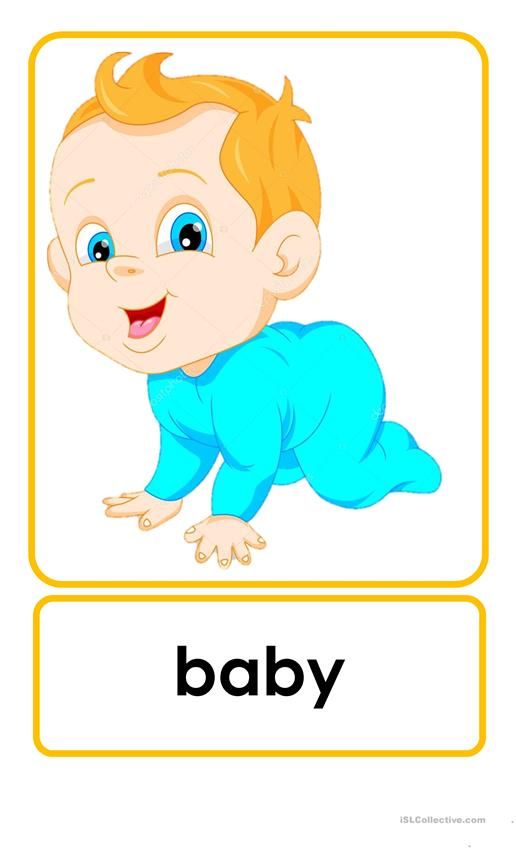 a baby in blue clothes with the word baby on it's back and an orange frame