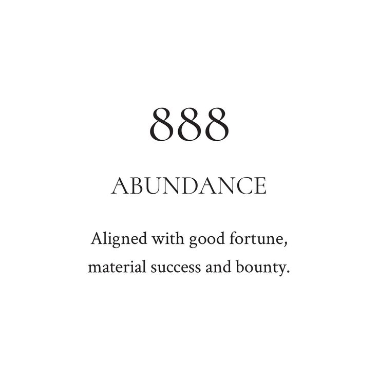 an image with the words, 868 abundance aligned with good fortune, material success and bounty