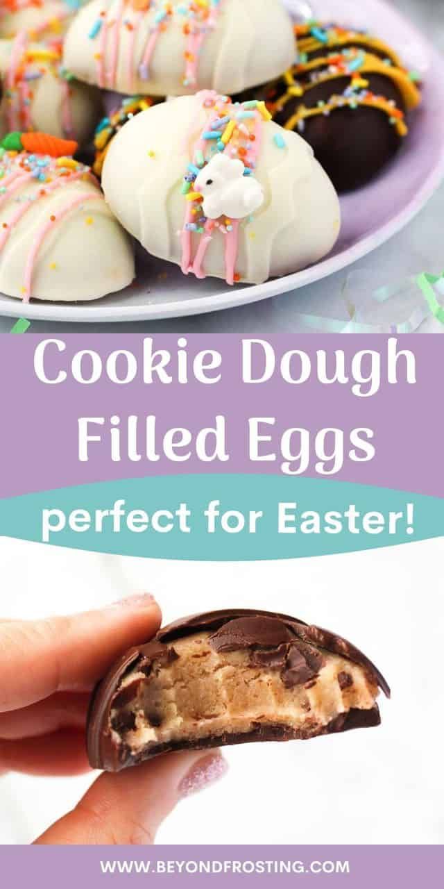 cookies dough filled eggs are perfect for easter