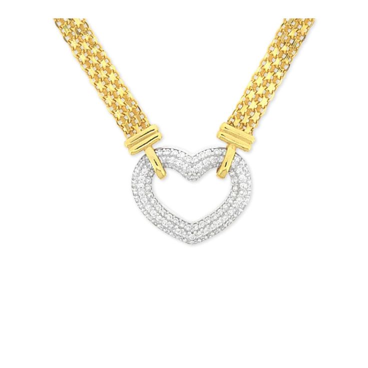 in stock Elegant Heart-shaped Macy's Necklace, Gold Jewelry With Pave Setting For Valentine's Day, Macy's Yellow Gold Necklaces With Diamond Accents, Macy's Diamond Necklaces For Anniversary, Macy's Yellow Gold Necklaces For Anniversary, Macy's Yellow Gold Necklace For Anniversary, Gold Necklace With Pave-set Heart Pendant, Gold Heart Pendant Necklace With Pave Setting, Gold Necklace With Heart Pendant In Pave Setting