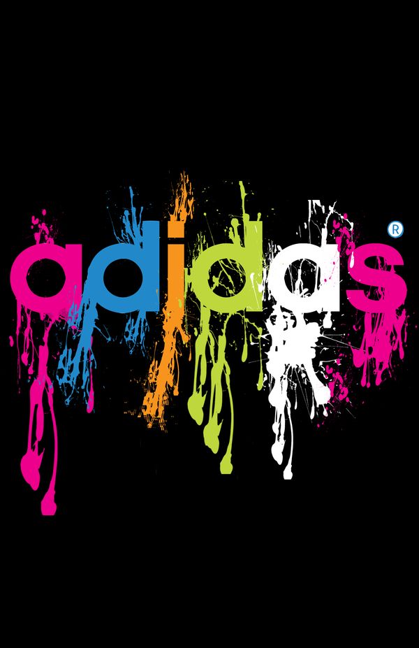 Adidas Adidas Backgrounds, Cricut Clothes, Wallpaper Unicorn, Adidas Wallpaper, Adidas Logo Wallpapers, Colors Poster, Adidas Art, Logo Colors, Drip Art