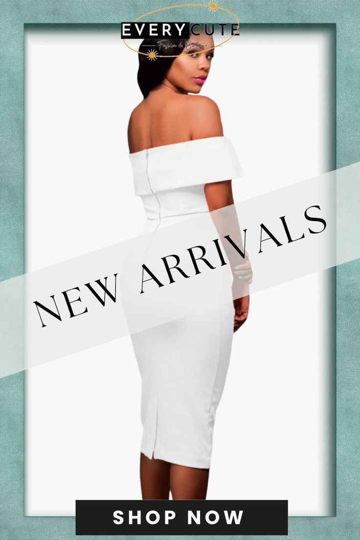 White Off-the-shoulder Midi Dress White Off Shoulder Dress With Asymmetrical Neckline For Evening, Chic White Off Shoulder Dress For Evening, White Off-shoulder Bodycon Dress, Chic White Off-shoulder Maxi Dress, Chic White Sleeveless Off-shoulder Dress, Chic White Off-shoulder Bodycon Dress, Elegant White Off Shoulder Dress With Asymmetrical Neckline, Chic White Cold Shoulder Dress, White Midi-length Off-shoulder Dress