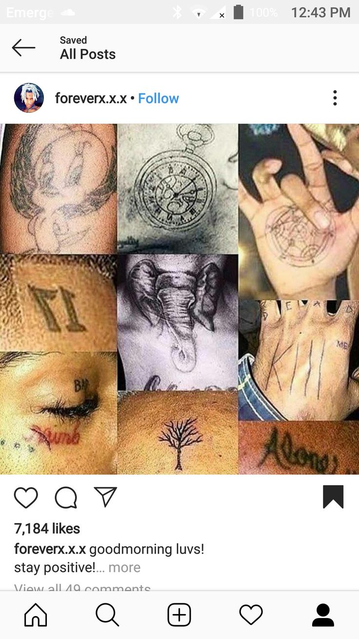 an instagram with many different tattoos on it