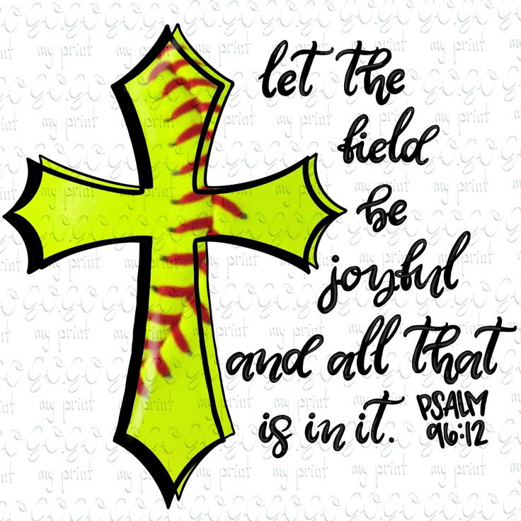 a cross with the words let the field be joy and all that is in it