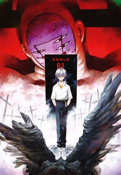 an anime character standing in front of a giant bird with his hands on his hips