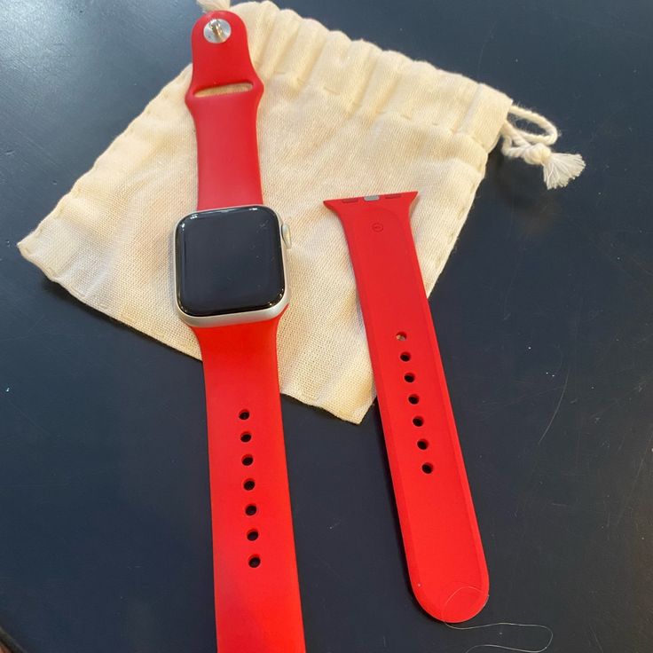 Euc Apple Watch Series 5. Has Gps, But No Cellular. Barely Used. Comes With Additional Band Extension; Band Is Brand New. Smoke Free Home. Modern Red Watch With Bracelet Strap, Modern Red Watches With Bracelet Strap, Apple Watch Series 5, Apple Red, Apple Watch Series, Red Apple, Apple Watch, Black Red, Black And Red