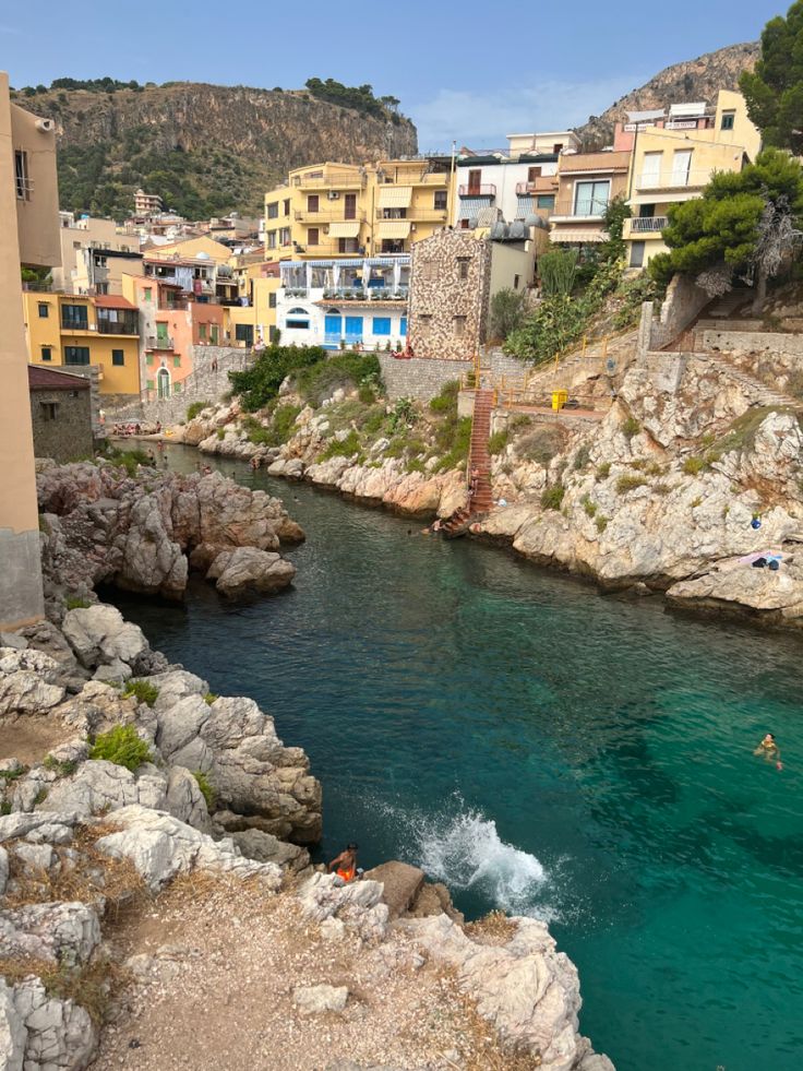 Ocean cove 
Rocky
Clear ocean 
Italian town Adventure List, Kingdom Of The Wicked, Palermo Italy, Palermo Sicily, Europe 2023, Sicily Italy, France Italy, Summer Inspo, From Santa