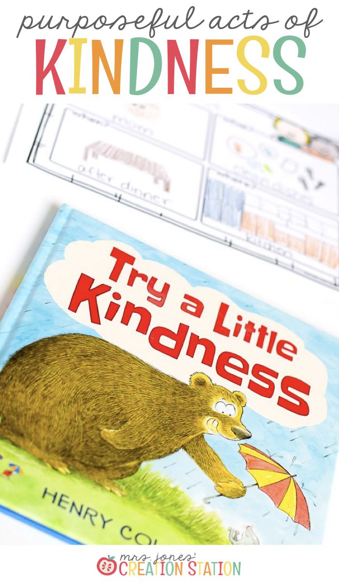 a book with an image of a bear on it and the title, try a little kindness