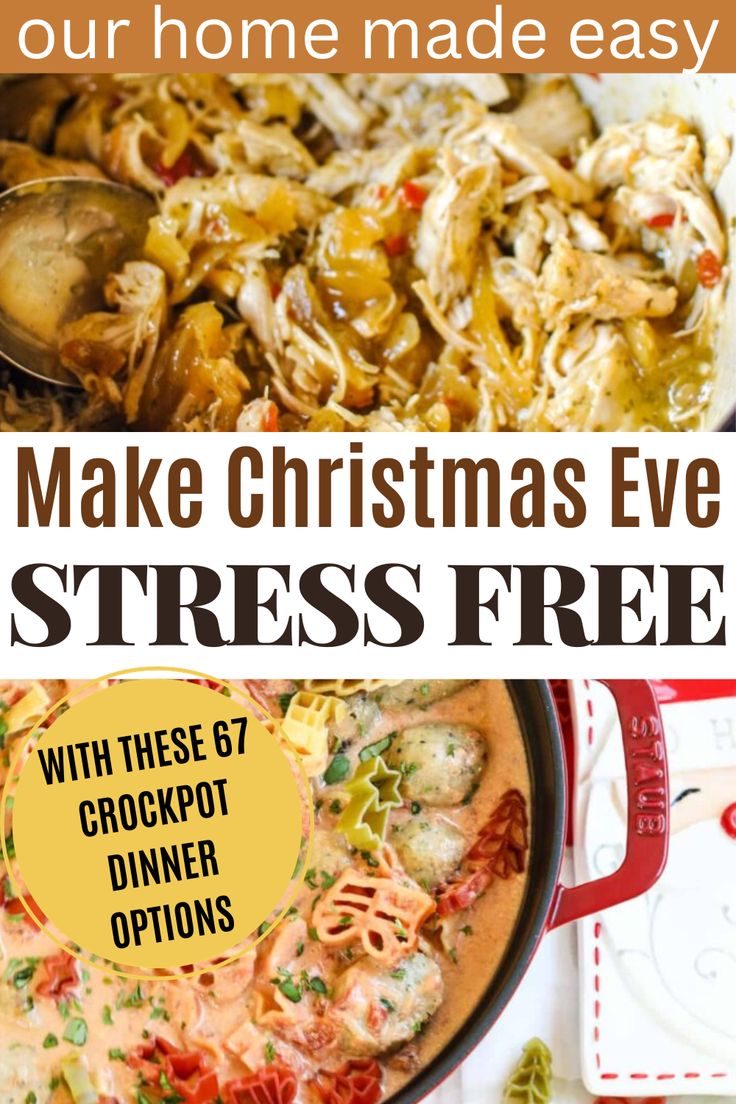 Christmas Pot Luck Ideas Crock Pot, Christmas Eve Dinner Ideas Easy, Christmas Meals Easy, Christmas Eve Menu Ideas Entertaining, Christmas Party Food Main Dish, Quick And Easy Christmas Dinner Ideas, Pasta Dishes For Christmas Dinner, Christmas Meal For Large Group, Christmas Eve Main Dish