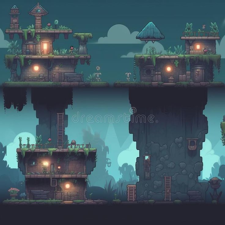 2d Game Assets For Inside-style Platform Games royalty free stock images 2d Platform Game Level Design, 2d Game Art Style, Platform Game Level Design, Platformer Game Design, 2d Game Assets, 2d Platformer Level Design, Game Assets 2d, 2d Platform Game, 2d Platformer