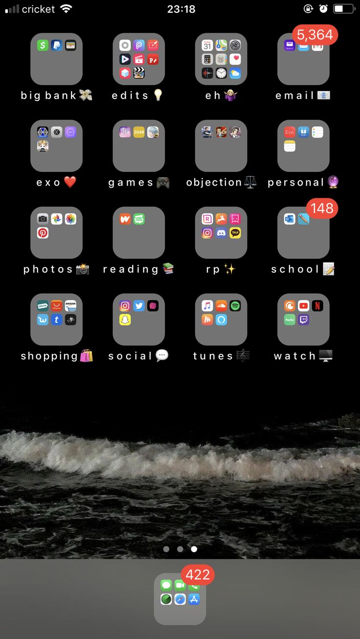 an iphone screen with different icons on it and the caption for each section below