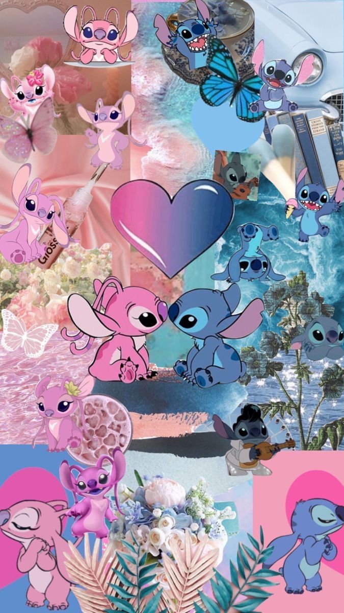 an image of some cartoon characters with flowers and butterflies on the bottom right hand corner