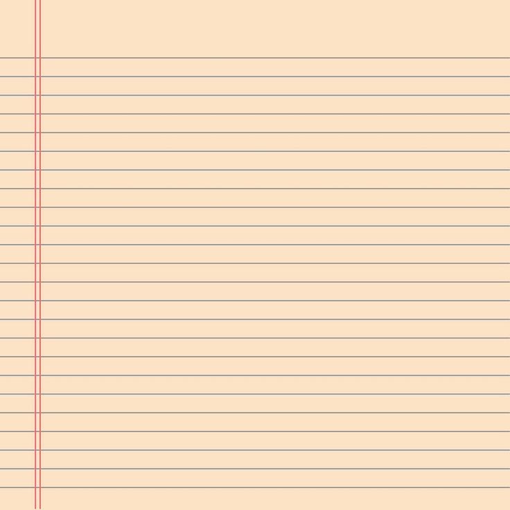 a lined paper with red lines on the top and bottom, in two different colors