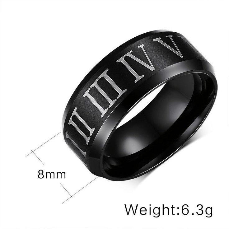 SKU;JUM045RG Setting Information Metal Type: Titanium SteelRecipient: For HimPlating Color: Black *Customized service of this item is available. please contact our customer service to place orders. Please notice that: the change of the stone color and plating color is available while the material of gemstones and metal cannot be accepted. *All stone weights (CT.) are approximate and listed as diamond equivalent weight in carats. Also total weight of the ring. ring band width & thickness may have Black Titanium Anniversary Rings, Black Titanium Round Jewelry, Personalized Black Stainless Steel Rings, Adjustable Black Engraved Ring, Modern Black Engraved Rings, Black Stainless Steel Engraved Ring, Classic Black Customizable Jewelry, Black Stainless Steel Engraved Ring As Gift, Black Stainless Steel Engraved Ring For Gift