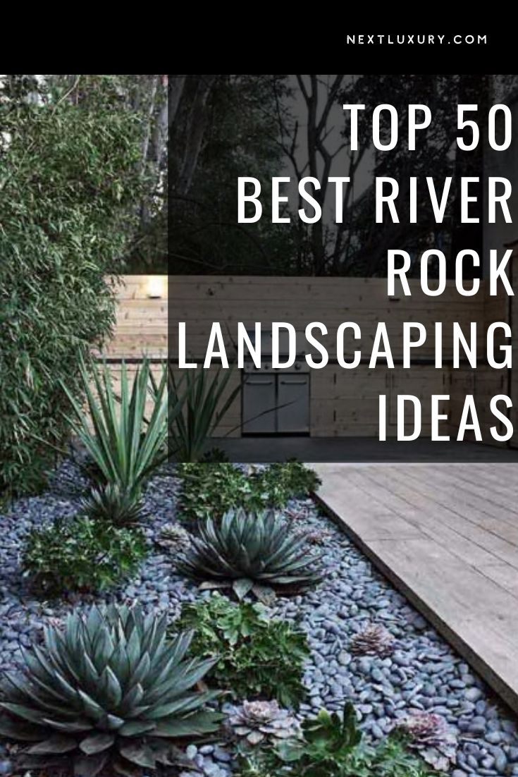 the top 50 best river rock landscaping ideas for backyards and garden areas in australia