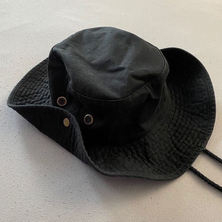 Black Fisherman’s Hat With Bottoms On The Sides To Switch It Up..Never Actually Been Worn So New Without Tags Fisherman's Hat, Accessories Hats, Mens Accessories, Man Shop, Tags, Hats, Black, Color