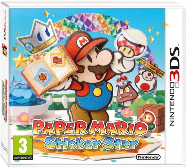 the nintendo wii game paper mario sticker star is on sale for $ 10 99