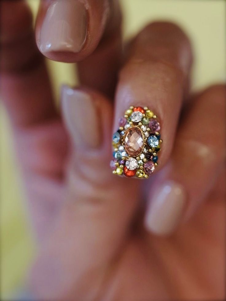 Bejeweled Nails, Paris Mode, Gem Nails, Crystal Nails, Hot Nails, Funky Nails, Chic Nails, Dope Nails, Best Acrylic Nails