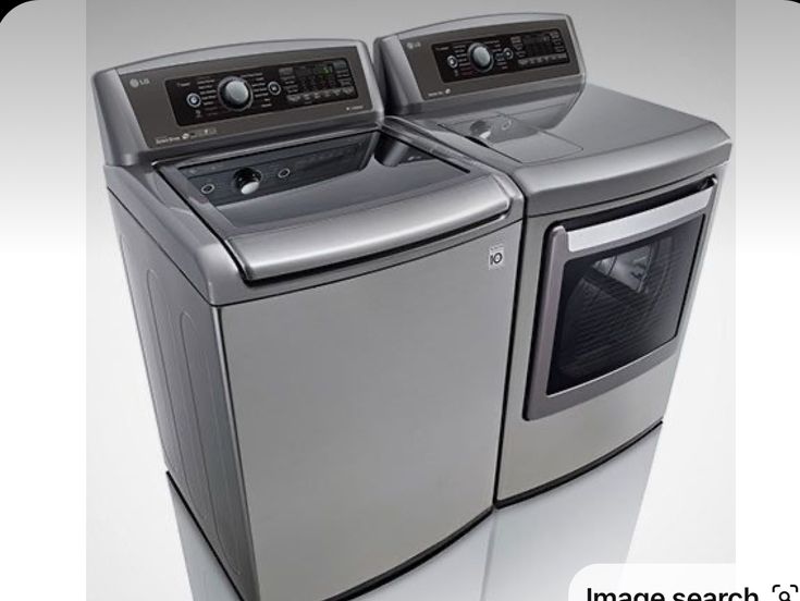 an appliance with two washing machines next to each other