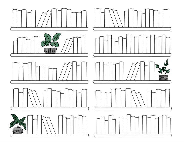 bookshelves with plants and potted plants on them