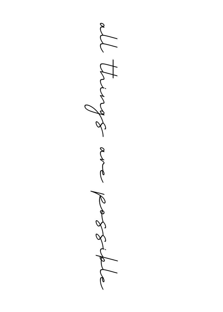 the words are written in cursive writing on a white background with black ink