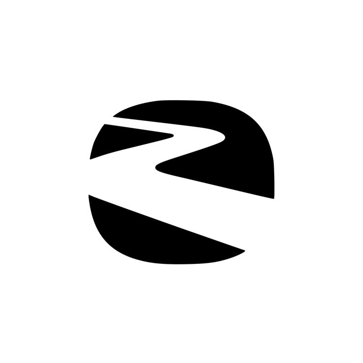 a black and white logo with the letter s