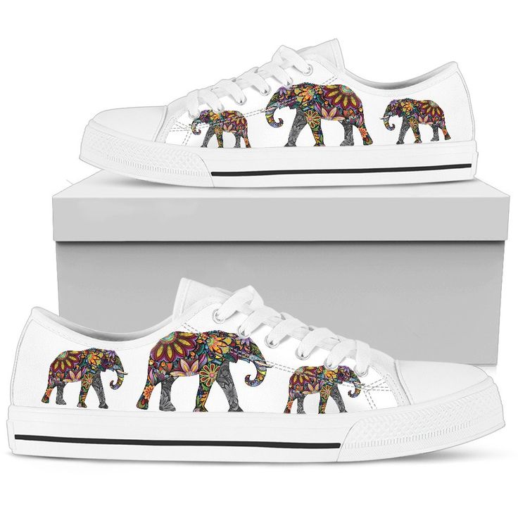 Show your love for elephants by wearing our new low-top shoes! Perfect gift for true elephant lovers around the world. Full canvas double sided print with rounded toe construction. Lace-up closure for a snug fit. Soft textile lining with lightweight construction for maximum comfort. High-quality EVA outsole for traction and exceptional durability. Elephants are a symbol of good luck and prosperity. Every Purchase directly contributes to save the elephants: Our Promise First Class Shipping: 2 wee Elephant Canvas, Lucky Elephant, Save The Elephants, Elephant Lover, Buy Shoes Online, Soft Textiles, Simple Prints, Comfy Shoes, Dinosaur Print