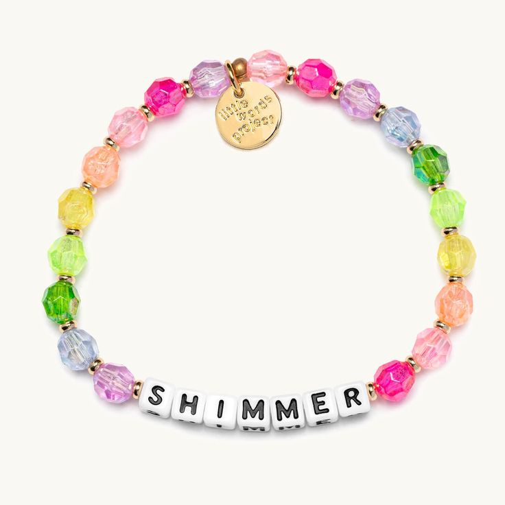 Check out our Shimmer- The Friendship Collection bracelet. Our beaded bracelets aim to inspire & encourage people to be kind to themselves & to pay that kindness forward. Little Words Project, Bath And Body Shop, Word Bracelet, The Friendship, Unique Bracelets, Gift Boutique, Bracelet Collection, Travel Jewelry, Silicone Beads