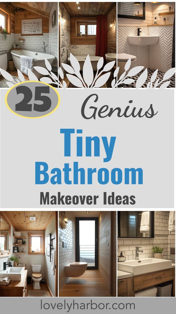 the 25 genius tiny bathroom makeover ideas