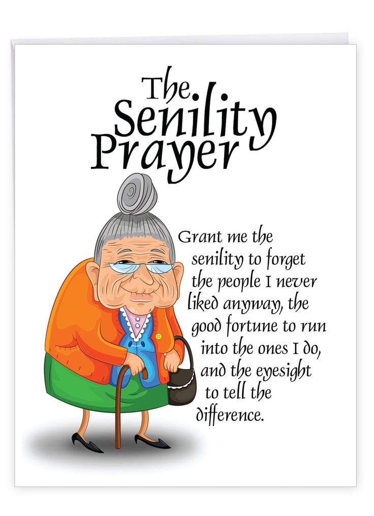 an old woman is sitting in a chair with the words, the serility prayer